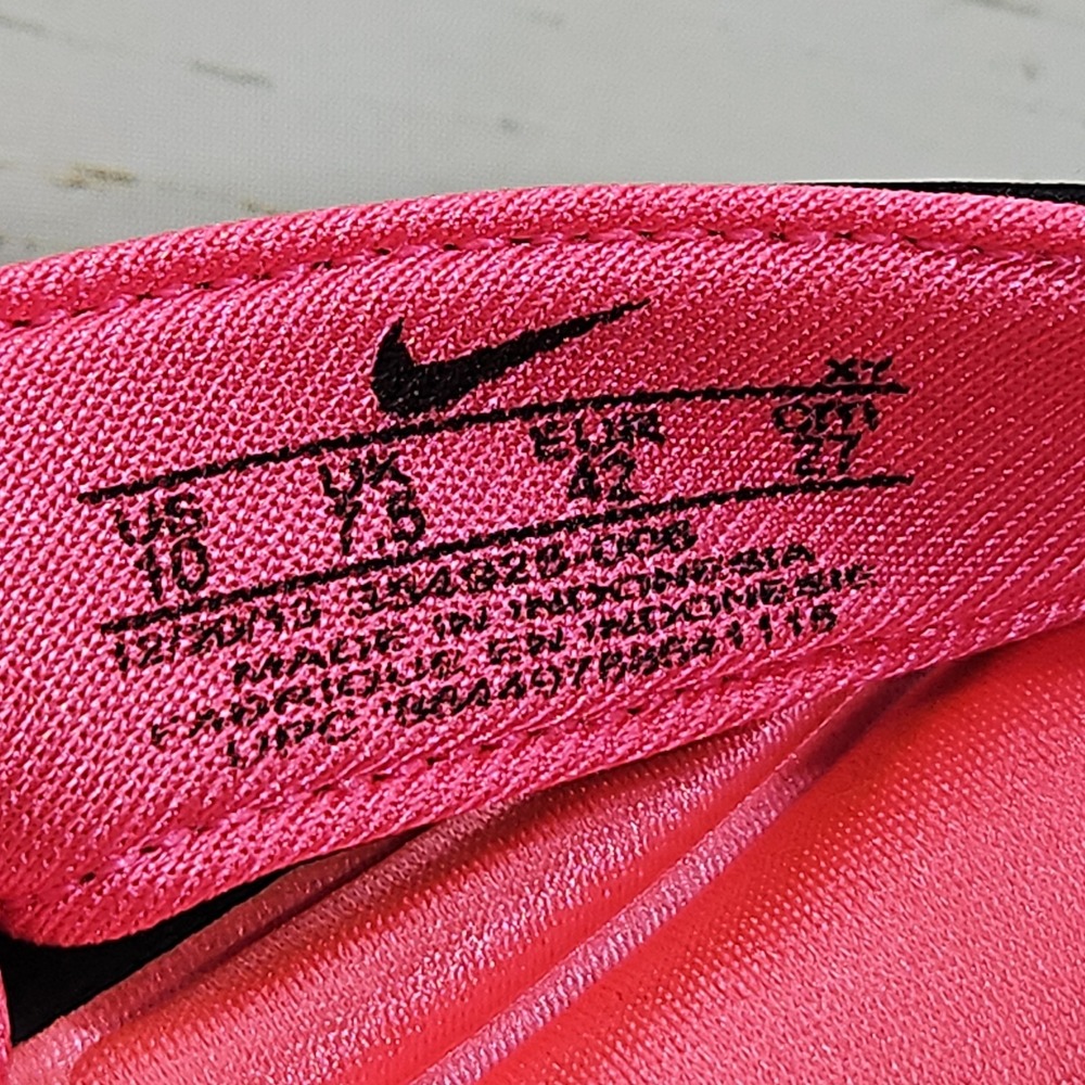 Nike Comfort Footbed Womens Size 10 Black Pink Thong Flip Flops Sandals - Picture 7 of 10